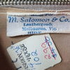 M. Salomon Co. Leather Handbag. Melbourne. Cowhide 1960s