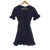 Miss Shop Black Broderie Anglaise Wrap Dress Size 6 AU