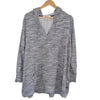 Virtuelle Grey Marle Hoodie Tunic Top Grey