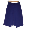 Cue Women's Blue Pleated skirt with front zipper. Size 6 AU