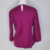 David Lawrence 3 4 sleeve cowl neck sweater. 100 wool. Pink