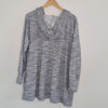 Virtuelle Grey Marle Hoodie Tunic Top Grey