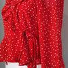 Bardot Red Polka Dot Wrap Blouse Red Size AU 8