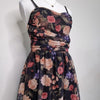 Valleygirl Floral Fit Flare Dress Black 10 AU
