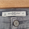 Abercrombie & Fitch - Grey Moto Skinny Jeans - Size 8 AU
