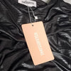 That's So Fetch Dress Black Mini snakskin Wet Look Bodycon 8 AU