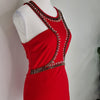 Knight Angel Red Bodycon Dress with Stud Mirror Detail 8 AU