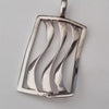 Sterling Silver 925 wave pendant. As shown in photos. Silver