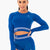 Ryderwear Blue Long Sleeve Crop Top Small
