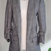 Portmans Grey Plaid Blazer Grey Size 8