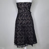Portmans Black Strapless Lace Dress Nude Lining Cocktail Evening Midi 8 AU