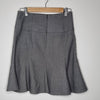 Portmans Grey Herringbone Mini Skirt Size 8 AU