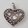 Sterling Silver heart pendant. As shown in photos. Silver