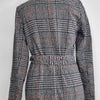 Dotti Checkered Belted Longline Coat Size AU 10