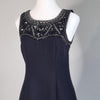 Forever New Black Beaded Cocktail Dress Size 8