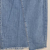 Seed Heritage Denim Midi Skirt Raw Hem Blue Size 6 AU