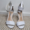 Tony Bianco White Leather Heels White Size AU 7