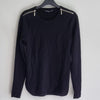 Portmans Black Knit Long Sleeve Top | Shoulder Zip Detail | Size XS