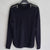 Portmans Black Knit Long Sleeve Top | Shoulder Zip Detail | Size XS