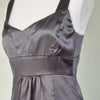 Cue Charcoal Grey Satin Cocktail Dress Grey Size 8 AU
