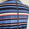 Basque Striped Fit Flare Dress Size 10