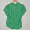 Dian Yi Liam Green Blouse with faux Pearl Collar Green