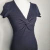 That's So Fetch Black Ribbed Mini Dress 8 AU