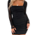 That's So Fetch Black Mesh Long Sleeve Bodycon Dress 8 AU