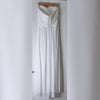 Miss Anne Strapless Rhinestone Chiffon Bridal Gown 8 AU