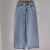 Factorie High-Waisted Wide Leg Blue Jeans 8 AU