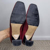 Rare Vintage Laura Benini Burgundy Leather Heels 7 AU