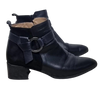 Hispanitas Black Leather Ankle Boots Made in Spain Black 39