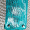 Findig Turquoise Faux Snakeskin Mini Bag with Tassel Gold
