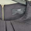 Cue Black sleeveless dress with back zipper closure. Made 6
