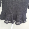 Paper Dolls London Black Lace Long Sleeve Bodycon Dress 8 AU