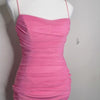 Hello Molly Pink Ruched Mini Dress Pink Size 8 AU