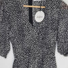 Atmos and Here Black White Animal Print Mini Dress 6 AU NWT