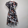 Coco Lace Butterfly Print Crochet Dress Black Size 6 AU