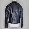Black Faux Leather Moto Jacket Rose Gold Hardware Size AU 8
