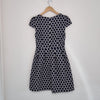 Portmans Navy Polka Dot Fit Flare Dress Size 8 AU