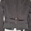 Cristal Grey Wool Blend Belted Jacket | Size Small (AU 6–8) | Classic Winter Coat