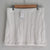 White Mini Skirt with Ribbed Crochet Texture Size Small