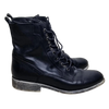 Django Juliette Black Leather Combat Boots Black Size 40