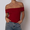 Mooloola Red Rib Off Shoulder Top NWT 8 AU