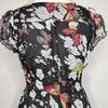 Coco Lace Butterfly Print Crochet Dress Black Size 6 AU