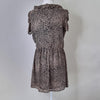 Bardot Brown Leopard Print Dress 12 AU