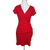 That's So Fetch Red Ribbed Mini Dress 8 AU