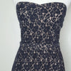 Portmans Black Strapless Lace Dress Nude Lining Cocktail Evening Midi 8 AU