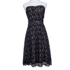 Portmans Black Strapless Lace Dress Nude Lining Cocktail Evening Midi 8 AU