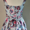Caroline Morgan Pastel Blue Floral Midi Dress 8 AU